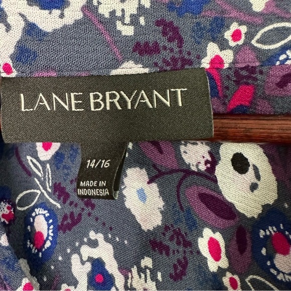 Lane Bryant Floral Embroidered Longsleeve Blouse Size 14/16 - Picture 5 of 8